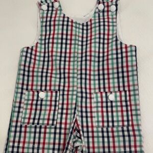 bella bliss Multicolor Plaid Kids One Piece